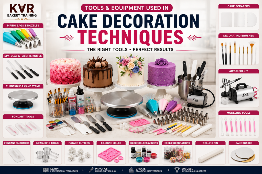 Tools and Equipment Used in Cake Decoration Tool used - Cake Decoration